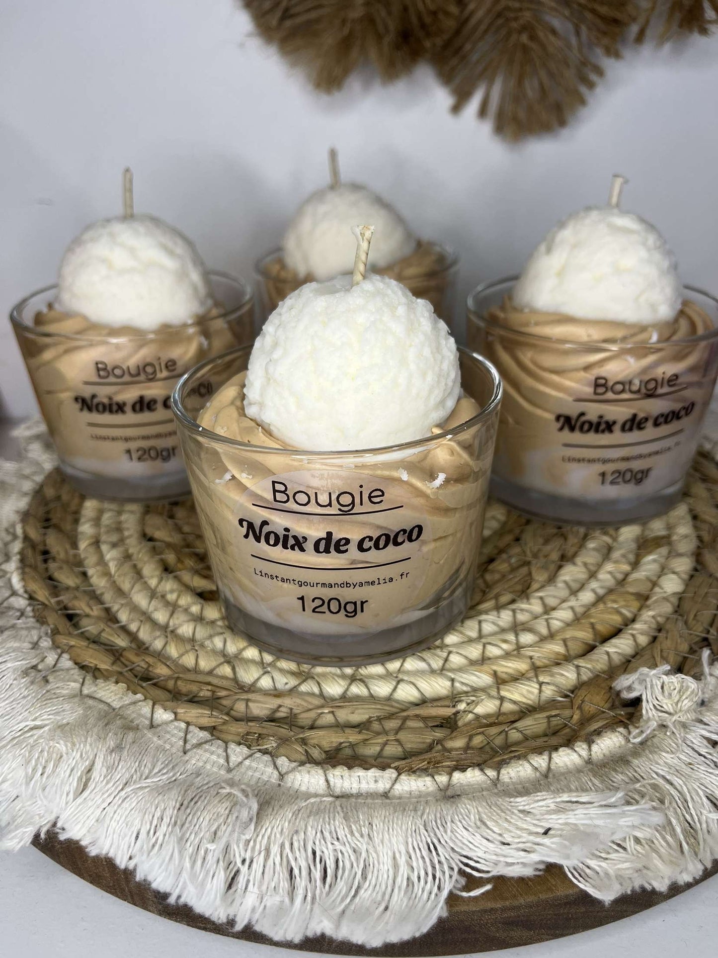 Bougie noix de coco