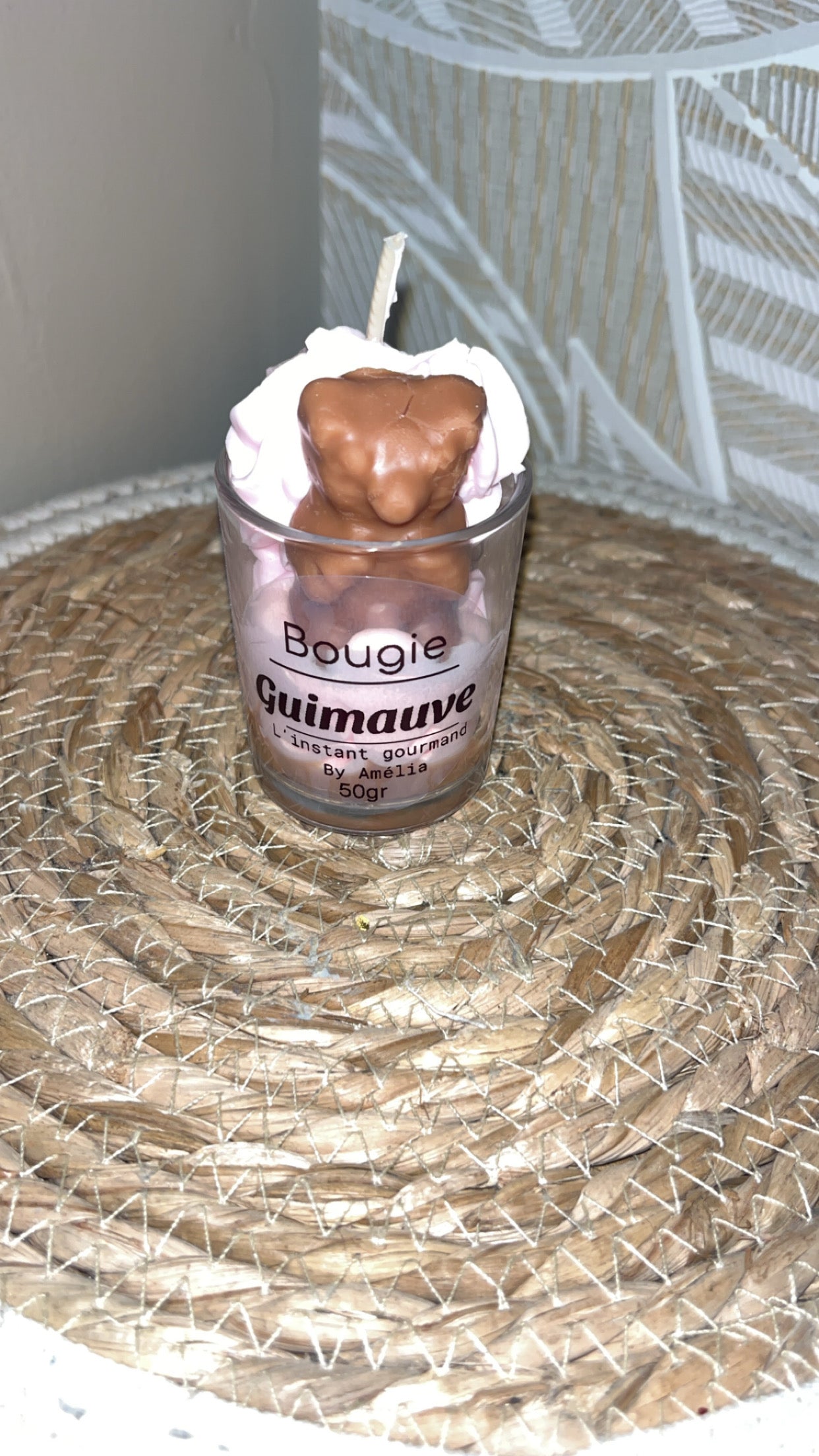 Mini bougie guimauve