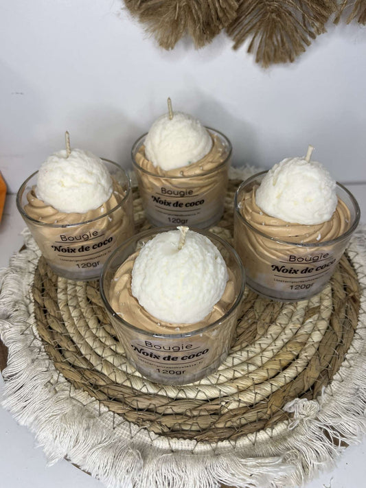 Bougie noix de coco