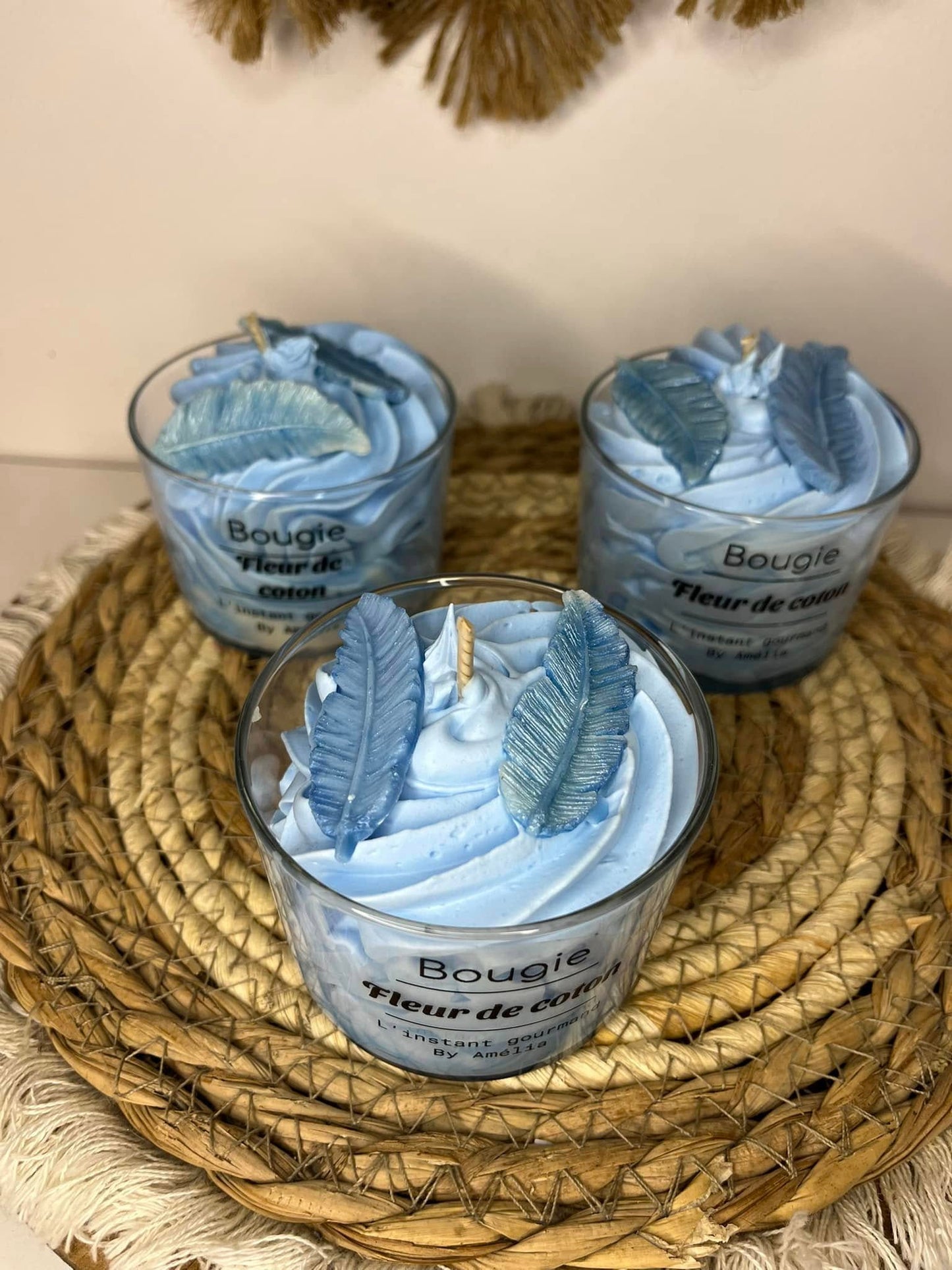 Bougie fleur de coton