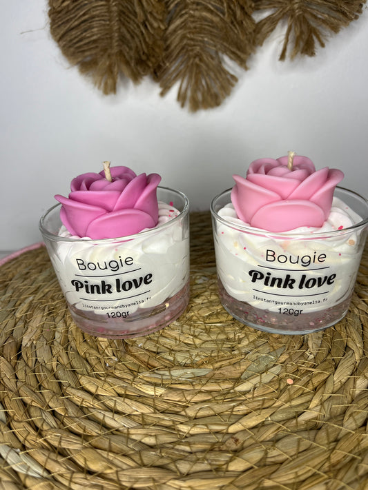 Bougie Pink Love