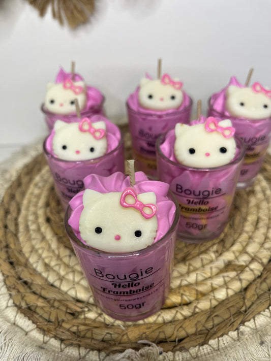 Mini bougies hello framboise
