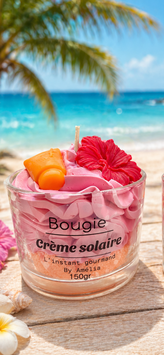 Bougie Crème solaire