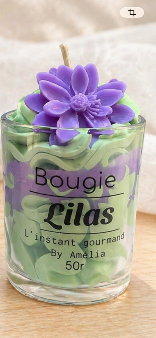 Mini bougie Lilas