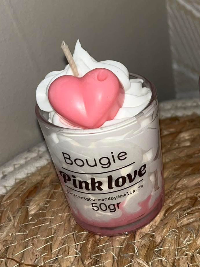 Mini bougies Pink love