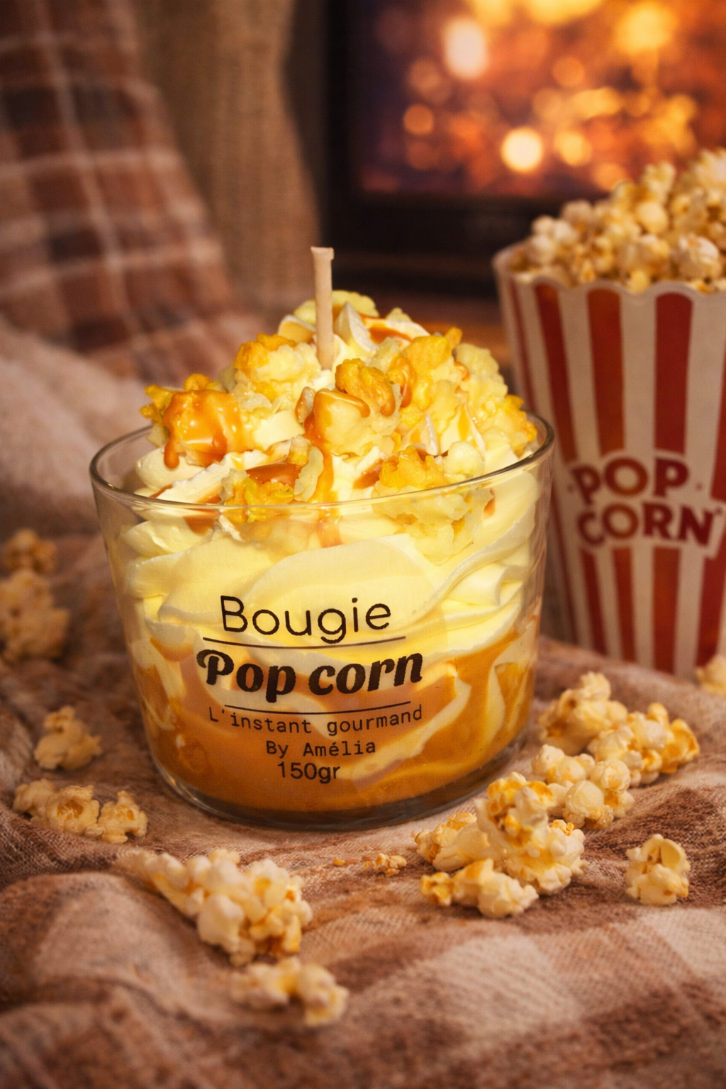 Bougie pop corn