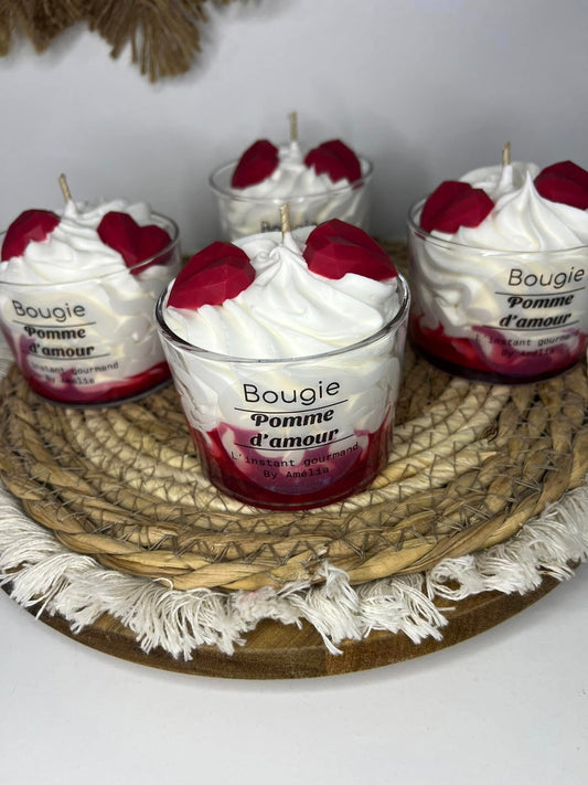 Bougie pomme d'amour