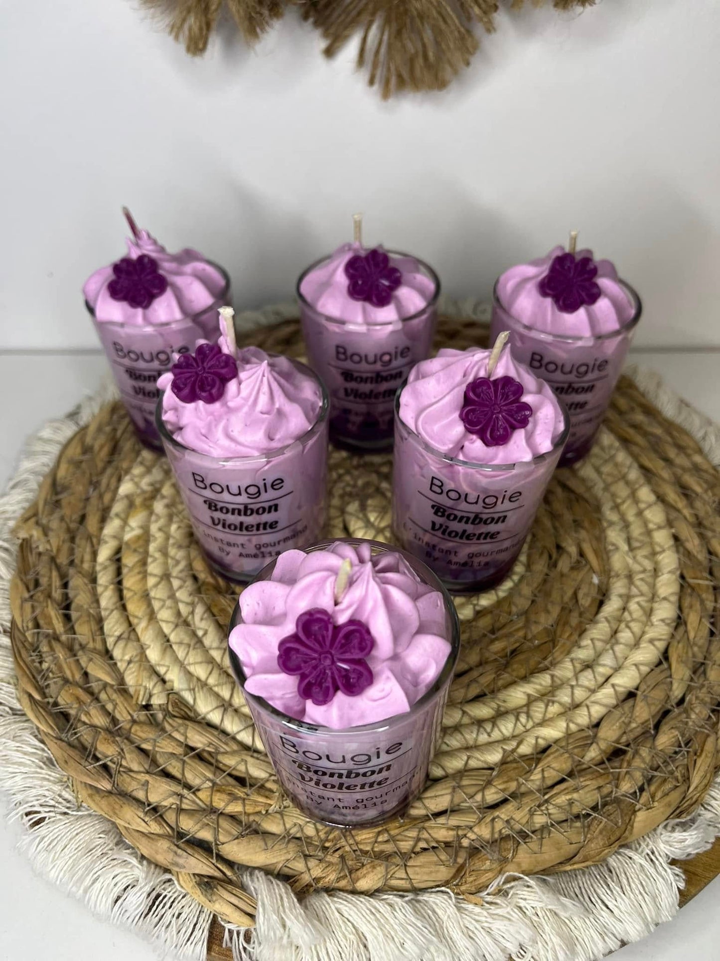Mini Bougie bonbon Violette